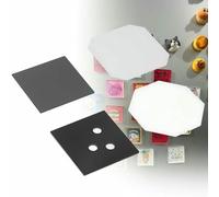 XDRGOOIUY 50 * 50mm DIY Magnet Maker Machine Press Square, Refrigerator Sticker Making,DIY Photo Fridge Square Magnet Making kit, 1000 Sets Acrylic Consumables