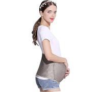 XDRGOOIUY Anti-Radiation Clothes Maternity Top Pregnant,EMF Radiation Protection Baby Belly Band, Silver Fiber Fabric