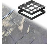 XDRGOOIUY Invisible Sewage Basin Cover with Hidden Handles, Embedded Septic Tank Lid, Manhole Cover and Frame for Driveway/Pavement/Gardens/Highways