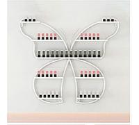 XDRGOOIUY Metal Wall Mounted Nail Polish Storage Racks, Butterfly Style Wall Decoration Display Stand, Essential Oil and Perfume Bottle Holder
