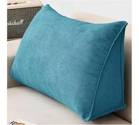 XDRGOOIUY Wedge Pillows Headboard Reading Pillow Backrest Pillows for Sitting Up in Bed Rest Large Triangle Bolster Cushion Velvet Daybed Pillow Lumbar Support Leg Positioning