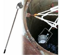 XDRGOOIUY Wellhead Water Sampler Kit Retractable to 2 5 8 12 16 20 23 Ft, Pond/Factory/Laboratory Pendulum Beaker Sampler Ladle, with 34 fl oz Detachable Cup