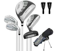 XDriveMax 6-Piece Complete Golf Club Set, Golf Set Including Stand Bag, 1# Drive, 5# Hybrid, 6/7#, 9/P# Iron and Putter Right-Handed