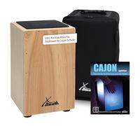 XDrum Primero Cajon Natural including Pocket (Snare Sound, Box Drum, Drum Box, Wood, including Gig Bag and Allen Key)