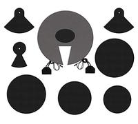 XDrum Pro Studio DMUTE-STU Drum Silencer Set for Drum Sizes 10 / 12 / 14 / 20 Inches - 1 of Each Except 2 for 14-Inch Drums