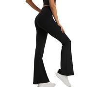 XDSP Women's Bootcut Yoga Trousers High Waist Long Flared Trousers Stretch Leisure Jogging Bottoms Work Trousers Bootleg Leggings Fitness Training Sports Jazz Pants Long High Waist Flared Flare