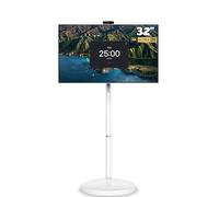 XDTIME 32-Inch Mobile Portable TV with Rotatable 4K Ultra HD display, Rolling TV on Wheels with Removable 4K Camera and Remote Control Android OS 8G RAM+128G Storage Built-in Battery