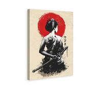 XDTIOPIMY Samurai Wall Art - Japanese Painting, Room Decor, Canvas Poster Artwork, Modern Home Decor, Framed