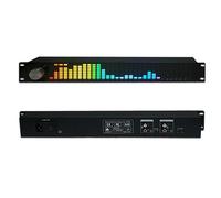 XDTKJDZ Music Spectrum Equalizer, Audio Graphic Equalizer Spectrum Analyzer, 6 Presets, 10 Customizable, Dual 15-band Simultaneous Equalizer, for Stage KTV Performance Bar