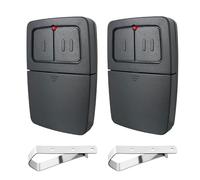 XDTKML Universal Garage Door Opener Remote Clicker KLIK1U 375UT 375LM Replacement for Chamberlain Liftmaster Genie Linear Garage Door Opener Remote Fit for DIP Switch and Learn Button,Black-2 Pack