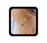 Xduargs Boho Anchor Hand Bracelet Gold Sailor Beads Bracelets Vintage Anchor Slave Chain Bracelet Adjustable Sailboat Hand Harness Link Bracelets Jewelry for Women