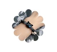 Xduargs Boho Cartoon Cat Hand Bracelet Brown Cat Hand Harness Chain Bracelet Vintage Wooden Cat Slave Chain Bracelet Adjustable Slave Chain Bracelet Jewelry for Women, 8 IN, Zinc, no gemstone