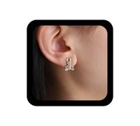 Xduargs Boho Crystal Rabbit Earrings Gold Rhinestone Rabbit Earring Vintage CZ Rabbit Stud Earrings Animal Cute Rabbit Statement Earring Jewellery for Women