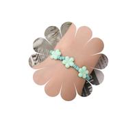 Xduargs Boho Green Flower Hand Bracelet Green Resin Flower Chain Bracelet Vintage Flower Bead Slave Chain Hand Bracelet Adjustable Slave Chain Bracelet Jewelry for Women