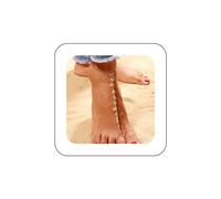 Xduargs Boho Heart Barefoot Sandal Chain Ankle Vintage Love Heart Ankle Bracelet Gold Puffy Heart Toe Ring Anklet Heart Toe Link Chain Anklet Jewelry for Women