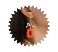 Xduargs Boho Large Bowtie Dangle Earrings Pink Hollow Square Drop Earring Vintage Acrylic Square Flower Carving Earrings Personalized Bow Geometric Hoop Earring Jewelry for Women, Zinc, No Gemstone
