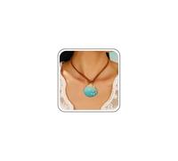 Xduargs Boho Layered Velvet Choker Necklace Short Leather Velvet Choker Necklace Vintage Scallop Necklace Chain Large Sea Shell Pendant Necklace for Women(Green), Zinc, No Gemstone