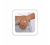 Xduargs Punk Butterfly Finger Ring Bracelet Vintage Butterfly Hand Harness Chain Bracelet Gold Butterfly Slave Chain Hand Bracelet Adjustable Slave Chain Bracelet Jewellery for Women and Women, Zinc