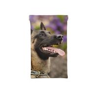 XDVPALNE Belgian Malinois Pets Dogs Belgian Malinois, Eyeglasses Bag Anti-Scratch Spectacles Sleeve Portable Eyewear Case Squeeze Top Pu Leather Sunglasses Case