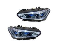 XDXLBGDGAN Car Headlight Assemblies For G05 For X5 2019-2023 Upgrades Front Lamp Assembly Head Lamp Accessories DRL Fog Lights Car Front Lights(2pcs sliver)