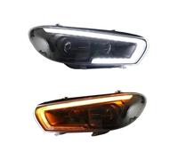 XDXLBGDGAN Car Headlight Assemblies For VW For Scirocco 2009 2010 2011 2012 2013 2014 2015 2016 2017 LED Headlamp Turn Signal Lamp Assembly Fog Lights Car Front Lights(2pcs Xenon)