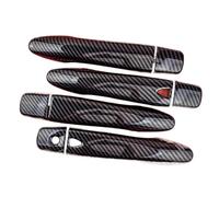 XDXLBGDGAN for Nissan for Maxima 2016 2017 2018 2019 2020 2021 1 Set Carbon Fiber Style Black Car Door Handle Cover Car Exterior Door Handles