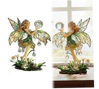 Xdyyjrasa Handcrafted Acrylic Fairy Figurine for Home Decor - Enchanted Garden Ornament Statue Birthday Present