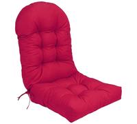 Xdyyjrasa Rocking Chair Cushion - Thickened Adirondack Chair Cushion, High-Resilience Waterproof Pad 43.3x19.7 Inch for Indoor Outdoor, Red