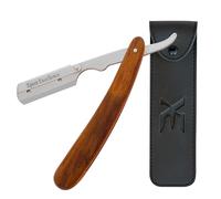 XE Barber Cut Throat Razor Kit - Single Edge Barber Shaping Tool with Wooden Handle Straight Edge Cut Throat Razor - Ideal for Beard and Moustache Shaving