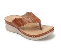 XE Looks Doctor Ortho, Comfortable & Stylish Slippers For Women & Girls | Lightweight, Casual Design | Soft Cushion Footbed for Walking, Working, All | Good for Knee & Foot Pain, Tan, 3 UK