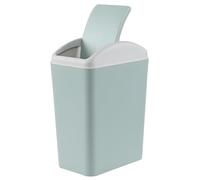 Xeabia 20 L Swing Top Trash Bin, Plastic Trash Can with Swing Lid, Blue