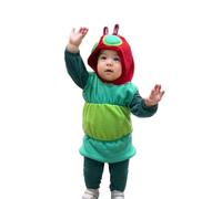Xeadoffubio Baby Halloween Outfit,Fuzzy Warm Animal Hoodie Baby Caterpillar Romper Vest Cute Sleeveless Hoodie Romper Vest Halloween Outfit (Multicolor, 12-18 Months)