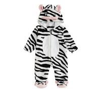 Xeadoffubio Toddler Baby Girl Boy Halloween Animal Costume Black Cat Costume Shark Costumes Fuzzy Warm Fall Winter Animal Jumpsuit Halloween Dinosaur Outfit (Cow, 6-9 Months)