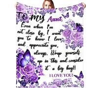 XeaGiasy to My Aunt Blanket from Niece Nephew Best Auntie Gifts Flannel Throw Blankets for Birthday/Mothers Day 50"X40"