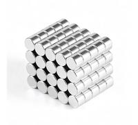 XEAOHESY 100pcs 4x3mm Mini Round Magnets for Acrylic Nail Clippers, Measuring Artificial Nail Length, Refrigerator Magnets, Neodymium Magnet for Crafts, Cabinets, Office Supplies