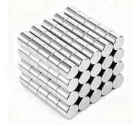 XEAOHESY 100pcs 4x4mm Mini Round Magnets for Acrylic Nail Clippers, Nail Magnets for Nail Art, Refrigerator Magnets, Neodymium Magnet for Crafts, Cabinets, Office Supplies