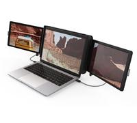 Xebec Tri-Screen 2 - Removable Attachement - Integrated Kickstand - 2 Monitors - Compatible on Every OS & Laptop - 6.5MM Screens