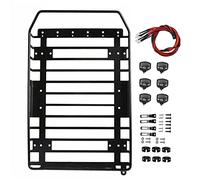 XEBRAD 1/10 RC Car Metal Roof Rack Luggage Carrier, for Traxxas, Trx4 RC4WD Toy Car Roof Rack(A)