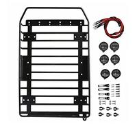 XEBRAD 1/10 RC Car Metal Roof Rack Luggage Carrier, for Traxxas, Trx4 RC4WD Toy Car Roof Rack(B)