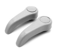 XEBRAD 1/2 Sets Seat Adjust Lever Pull Handle Replacement, for Renault, Clio All Series 1998-2008 2/3-4/5 Doors Mk2 Twingo Car Seat Adjustment Lever Handle(Grey-2pcs)