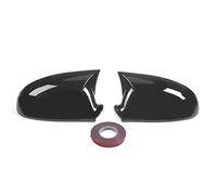 XEBRAD 1 Pair Side Rearview Mirror Cover Decor Cap Trim, for Golf, MK5, for Jetta, B6 GTI R 2003-2009 Car Exterior Refit Rearview mirror casing(GLOSSY BLACK)