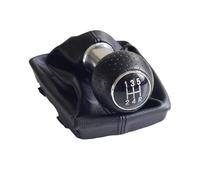 XEBRAD 12mm 5/6 Speed Gear Shift Knob Stick Boot Cover Case,for A4 B6 B7 2000-2008 Lever Handball Leather Gaiter Car Styling Gear Shift Boot Cover(Black 5R Speed-Black)