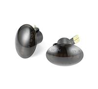 XEBRAD 2 Pieces Smoke Dynamic Flowing Side Marker Turn Signal Light, for Fiat, 500 Car Turn Signal Light