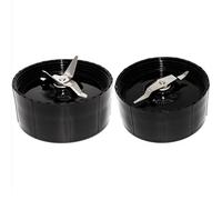 XEBRAD 2PACK Replacement Cross and Flat Blades Compatible with, for Magic Bullet, 250W MB1001 Blenders(1 Crossblade+1 flat blade) Blender Replacement Blade