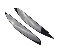 XEBRAD 2pcs Black ABS Car Headlight Eye Lid Covers, for 1 Series E87 E88 E81 E82 Eyelids Brows 2008-2013 Eyebrows Cover Headlight Tint Film