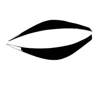 XEBRAD 2pcs Car Front Headlight Eyebrow Eyelid, For F30 F32 F33 F34 F35 F31 318i 320i 2013-2019 Headlamp Eyelids Eyebrows Headlight Sticker