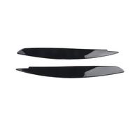 XEBRAD 2Pcs Car Headlight Cover Eyelid, for 1 Series E87 E88 E81 E82 Eyelids Brows 2008-2013 Black Head Light Eyebrow Auto Accessory Headlight Tint Film