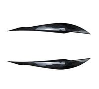 XEBRAD 2pcs Car Headlight Eye Lid Covers Abs Carbon Lamp Eyebrows Trim Stickers, for 3 for Series 318i 320i 2012-2018, for Bmw, for F30 F31 car headlight eyebrow trim strip(Carbon Fiber Pattern)