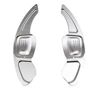 XEBRAD 2PCS Car Shift Paddle Steering Wheel Shifter, for Volkswagen, for VW, for Golf, 7 Alltrack MK7, for Passat, B8 Variant, for Tiguan, for Jetta, MK6 Steering Wheel Paddle Shifter(Silver)