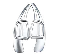 XEBRAD 2pcs Car Shifter Paddle Extension Steering Wheel Gear Shift, for, A4 B9 A5 Q2 Q7 S3 S4 TT TTS 2016 2017 2018 Steering Wheel Paddle Shifter(Silver)
